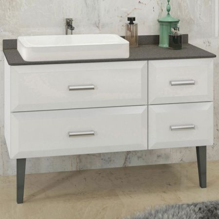 Тумба с раковиной Comforty Империя 120 4142359 Белая Тумба с раковиной Comforty Империя 120 4142359 Белая