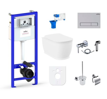 Комплект 10 в 1 Lavinia Boho Bell Pro Rimless 98010003, премиум с пластиковой клавишей, артикул 98010003