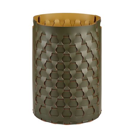 ADJ Круглая корзина для белья Dubai, D40xH57 см., цвет: оливковый/горчичный, артикул 2057.55/40