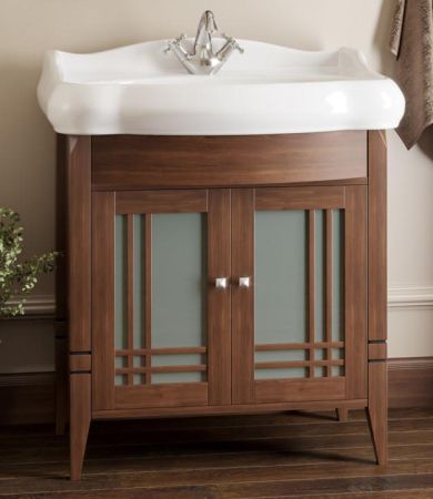 Мебель для ванной Сакура 80 с матовым стеклом Opadiris Светлый орех, артикул 