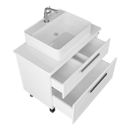 Тумба под раковину Санта Нептун 90 230008н напольная, со столешницей  ( ум. Гамма56), артикул 230008н