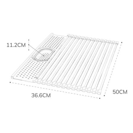 Сушилка ролл-мат с держателем приборов Fmark FS-PJ-002, артикул FS-PJ-002