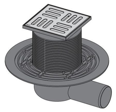 Душевой трап Alcaplast APV101 с решеткой, артикул APV101