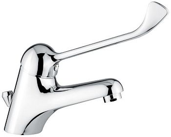 Emmevi Ambra, смеситель с длинным рычагом и донным клапаном для раковины, цвет хром