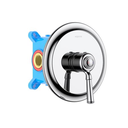 Смеситель для душа (внешняя и скрытая часть) AQUATEK AQ1566CR КЛАССИК, артикул AQ1566CR