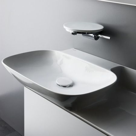 Laufen INO Раковина 900х450х120мм без отв. под смеситель, полка справа, цвет: белый