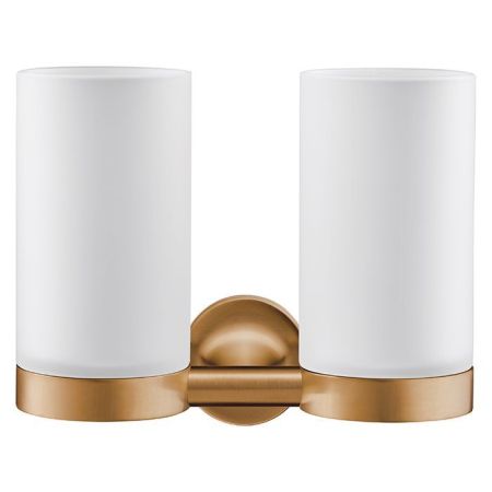 Duravit Starck T Два стакана для зубных щеток настенные, цвет: bronze Brushed, артикул 0099480400