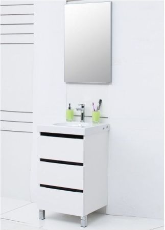 Тумба с раковиной De Aqua Ариетта 50 белый, артикул 00212687