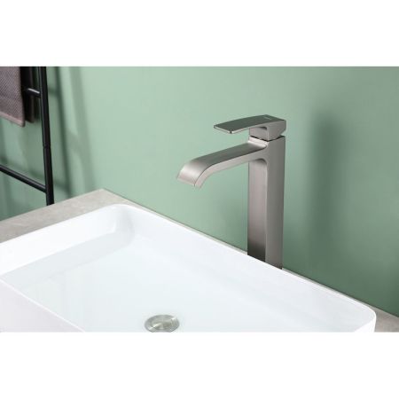 Смеситель для раковины высокий Raglo R02.15.09, графит