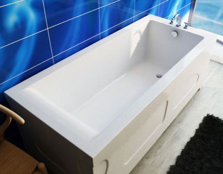 Ванна из искусственного камня Эстет Дельта 160x70 Белая