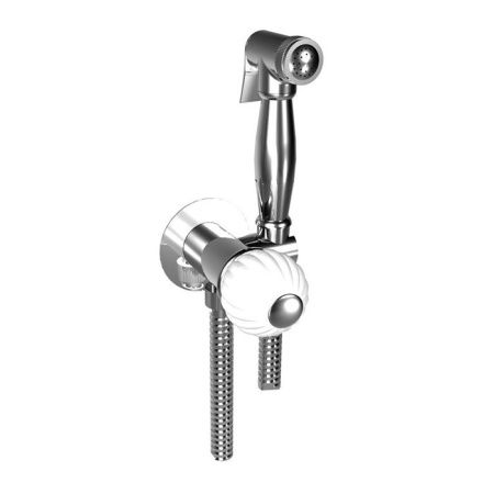 Bongio Rivoli Комплект  гигиенический с миксером, цвет хром, ручка cristallo 00