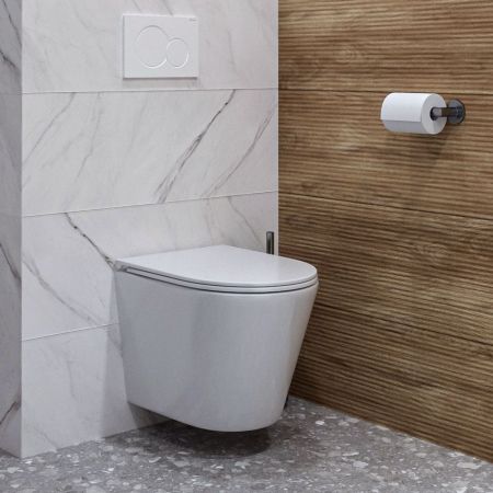 Унитаз подвесной Maretti Florenza безободковый с микролифтом, FL10PBM97-844, белый, артикул FL10PBM97-844