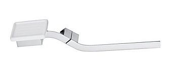 Stil Haus Fluid, полотенцедержатель + керамическая мыльница, цвет хром - белая керамика