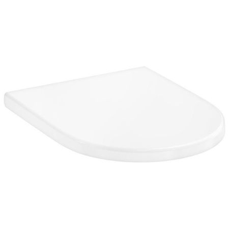 Сиденье для унитаза, Hansgrohe, GladeLake S, с крышкой, ширина, мм-365, глубина, мм-540, с плавным опусканием SoftClose, с верхним креплением, материал сиденья-пластик, цвет-белый, артикул 60112450