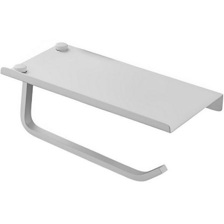 Держатель для туалетной бумаги с полочкой Haiba HB330-8, белый, артикул HB330-8