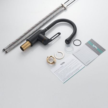 Смеситель для раковины Raffine F101H, черный