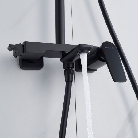 Душевая система Shevanik S4226H, черный