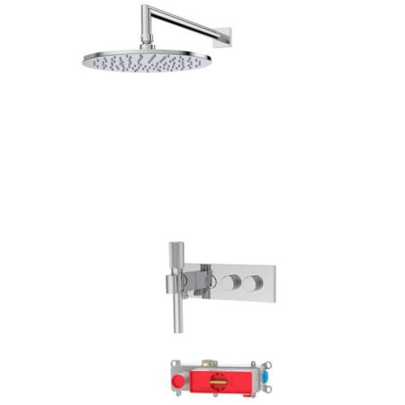 Fima Carlo Frattini Sistemi doccia Смеситель для душа, встраиваемый, на 2 выхода, цвет: хром, артикул F5979X2R252CR