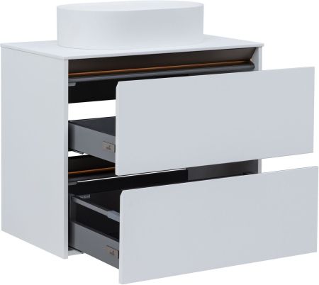 Тумба под раковину Allen Brau Activity 80 1.34012.WM белый матовый/олива браш, артикул 1.34012.WM