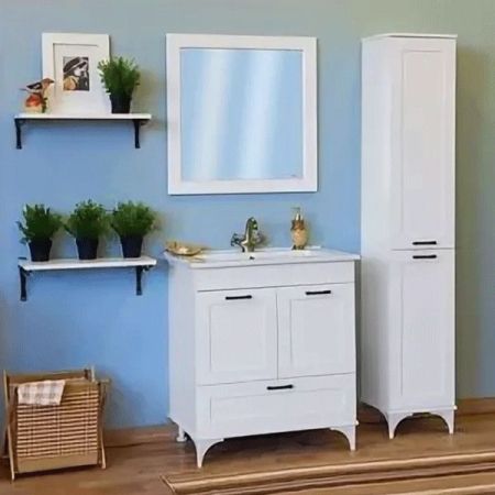 Шкаф пенал Sanflor Ванесса/2 34 L С000005885 Белый, артикул С000005885