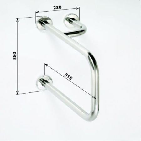 HELP Поручень для душа с полотенцедержателем , белый, артикул 301122114