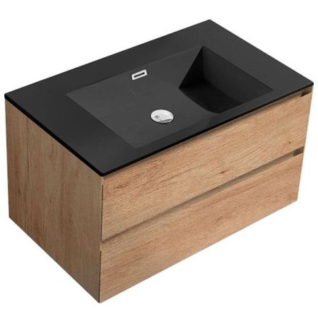 Тумба под раковину Vincea Luka VMC-1L800YO подвесная Y.Oak