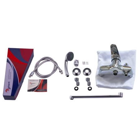 Смеситель ванно-душевой Plstart с душевым гарнитуром хром (PD22601), артикул PD22601