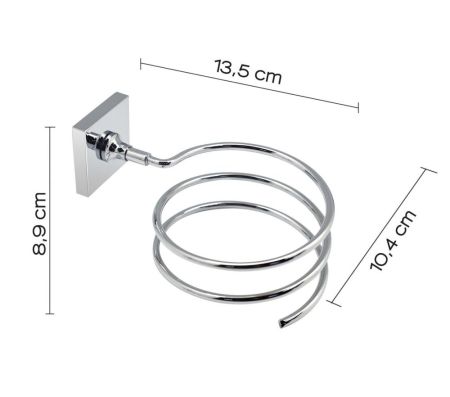 Gedy Fuji, держатель для фена, цвет хром, артикул FJ55(13)