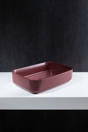 Раковина накладная Allen Brau Fantasy 50 4.11021.BD бордо, артикул 4.11021.BD