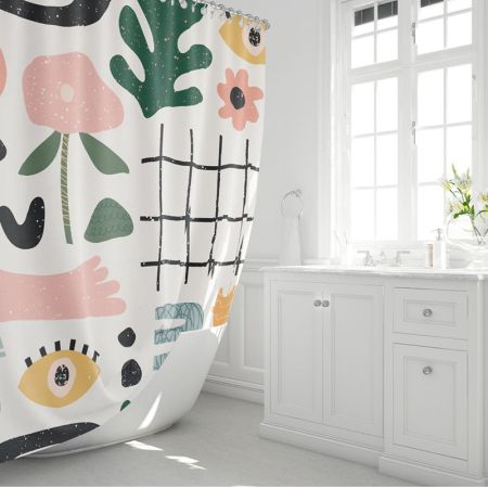 Штора для ванной комнаты FIXSEN DESIGN FX-2506, разноцветный, артикул FX-2506