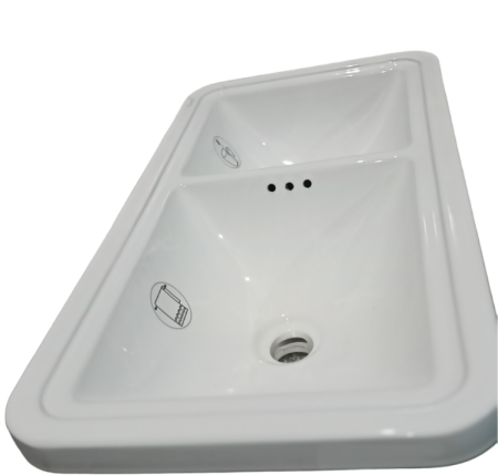 Раковина накладная Cerutti SPA Double DORRIS (690x335), артикул CT9280