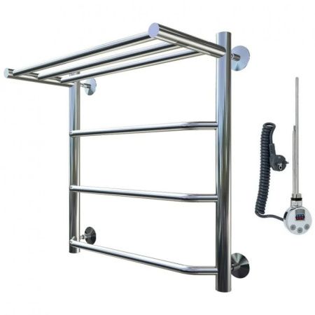 Электрический полотенцесушитель Тругор Браво 1 элТЭН 60x50 с полкой Хром