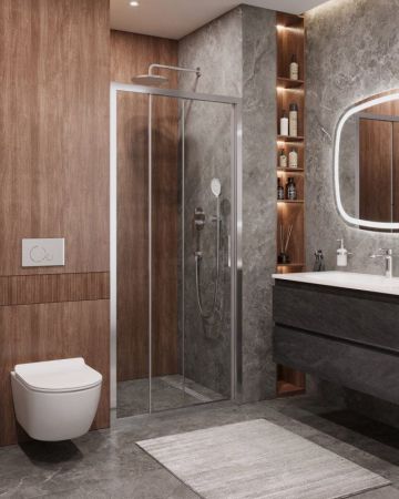 MOLVENO-BF-3-90-C-Cr-IV Душевая дверь, артикул MOLVENO-BF-3-90-C-Cr-IV