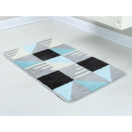 Коврик для ванной комнаты FIXSEN VISA FX-5005Z, серо-бирюзовый, артикул FX-5005Z