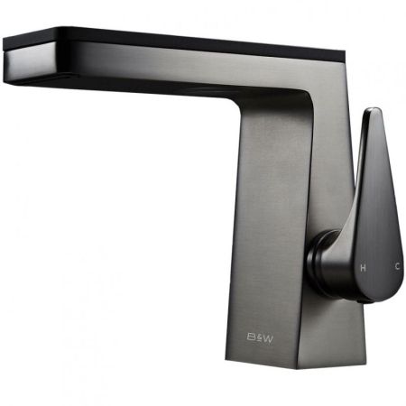 Смеситель для раковины Black&White Universe U7330 Темно-серый матовый Гранит