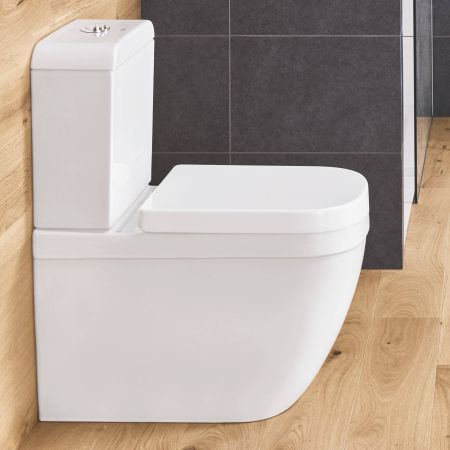 Унитаз напольный безободковый GROHE Euro Ceramic с бачком и сиденьем с микролифтом (NW0012-1), артикул NW0012-1