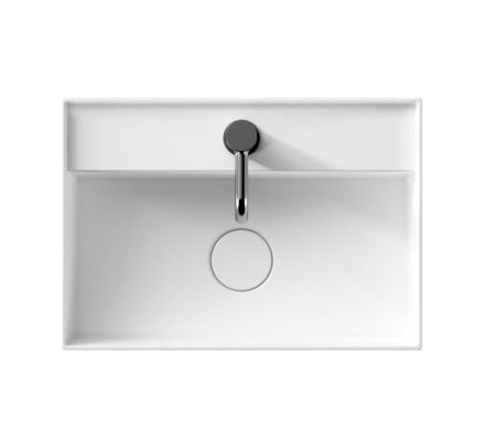 Alice Hide, подвесная прямоугольная раковина 50x35x13,5h см c крепежом fix01, цвет белый глянцевый, артикул 31270101S