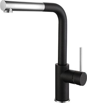 Rivelato Смеситель для кухни Albano Г-обр.с выдвижной лейкой D-35мм antracite cromo арт.