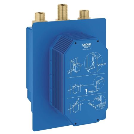 Термостатический смеситель для душа GROHE Eurosmart Cosmopolitan E Special, встраиваемый механизм, скрытый монтаж, питание от сети, хром (36459000), артикул 36459000