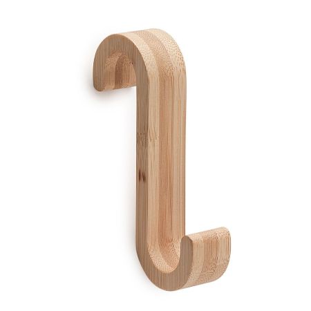 Gedy G-Merlino, крючок на полотенцесушитель из бамбука для полотенец, цвет натуральный, артикул 2026(35)