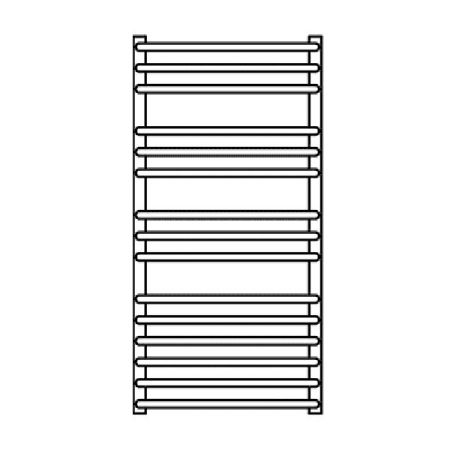 Водяной полотенцесушитель Grota Forte 48х90 Хром, артикул 