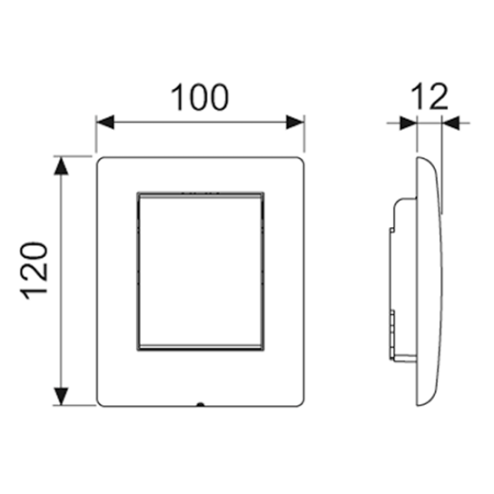 TECEplanus Urinal, клавиша, хром глянцевый., артикул 9242311