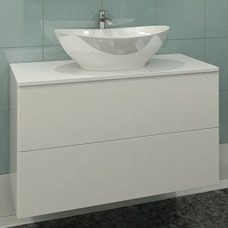 Тумба с раковиной Orange Otto 100 Ot-100TuMDF+G56 Белая