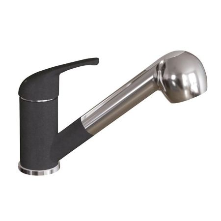 Смеситель для кухни с выдвижным изливом Dr. Gans Соната 319.04L.1223.411, графит, артикул 319.04L.1223.411