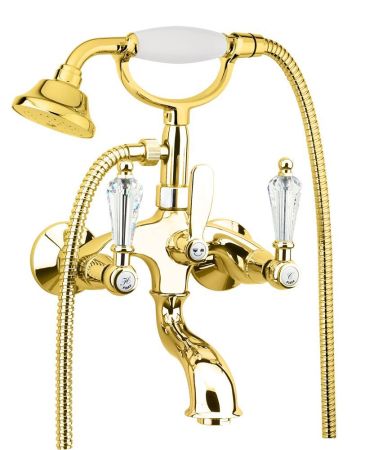 Смеситель для ванны Fiore GIOIELLI (SWAROVSKI®) 08OO0600, золото, артикул 08OO0600