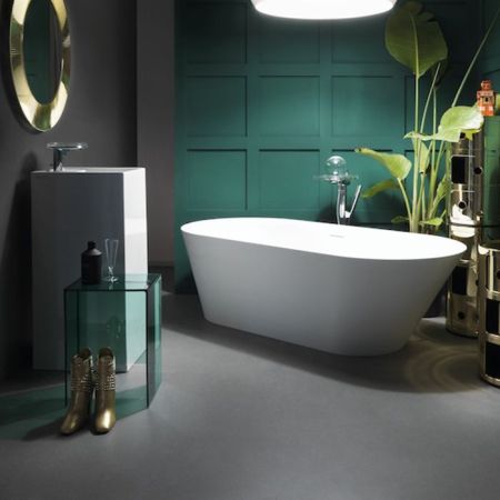 Laufen Kartell Ванна 1715x815x450мм, свободностоящая, с слив-переливом,  материал: композит, цвет: белый, артикул 2.2633.2.000.000.1