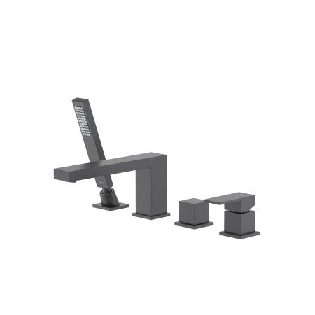 Смеситель на борт ванны на 4 отв. AQUATEK, матовый черный AQ1648MB ЛИБРА, артикул AQ1648MB