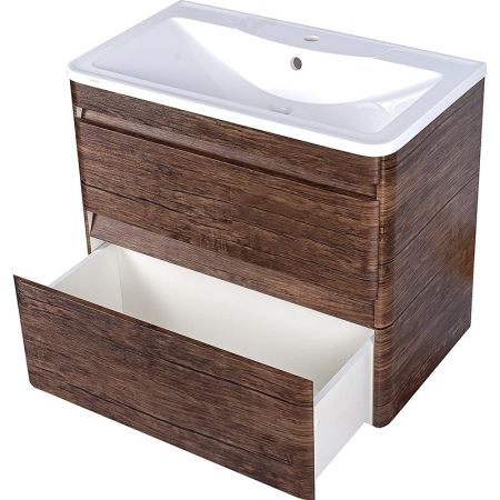 Тумба подвесная "Атлантика 80", Люкс старое дерево, PLUS, артикул ЛС-00000664