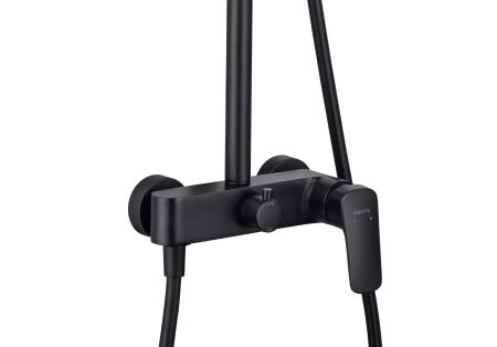 Душевая система 3jet 250мм AQUATEK, матовый черный AQ2060MB, артикул AQ2060MB