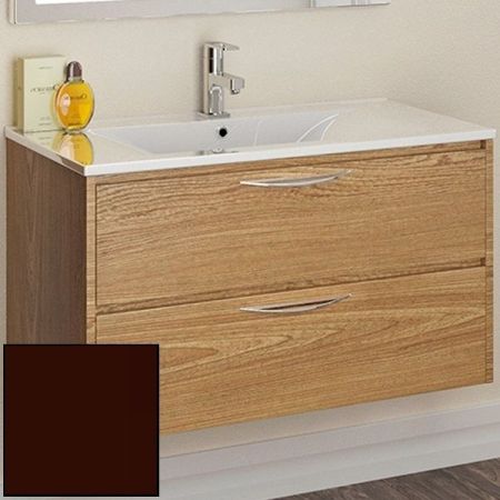 Тумба с раковиной SanVit Мэри-2 90 R kmery902 в цвете Ral подвесная Шоколад, артикул kmery902